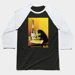 Absinthe Cat Baseball T-Shirt